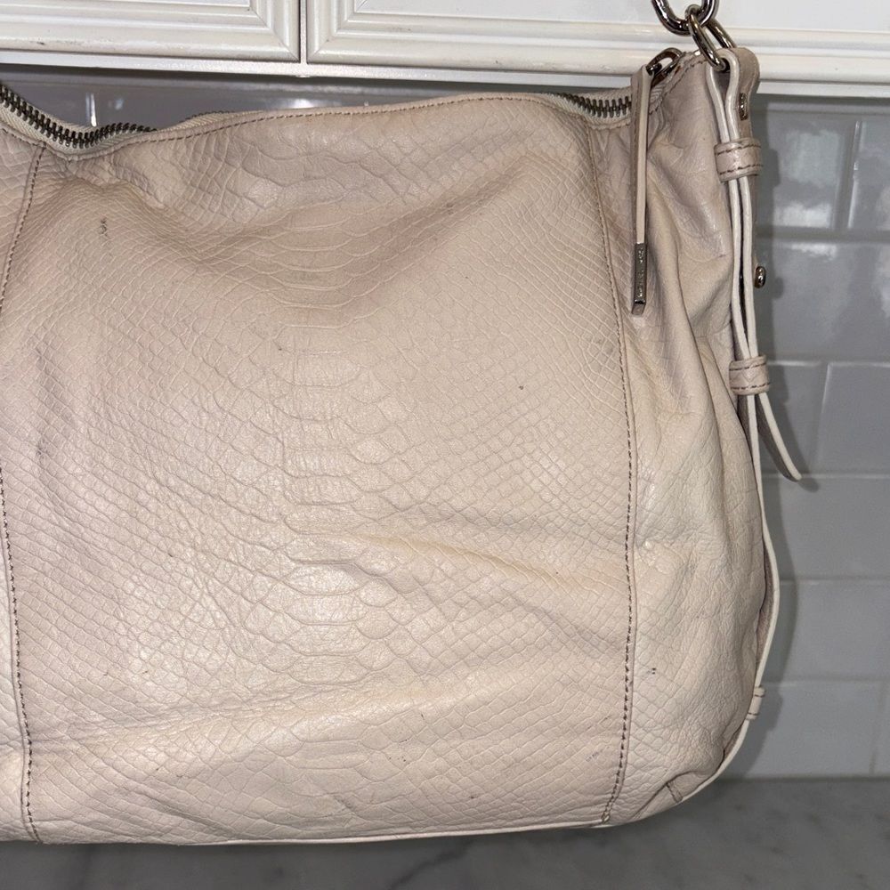 Michael Kors Bag Purse Handbag Leather Snakeskin Embossed Crossbody Shoulder Bag - Picture 6 of 14
